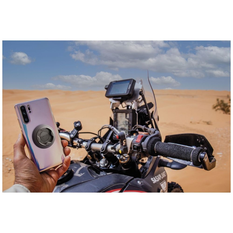 Interphone QUIKLOX tartó öntapadós talppal fekete