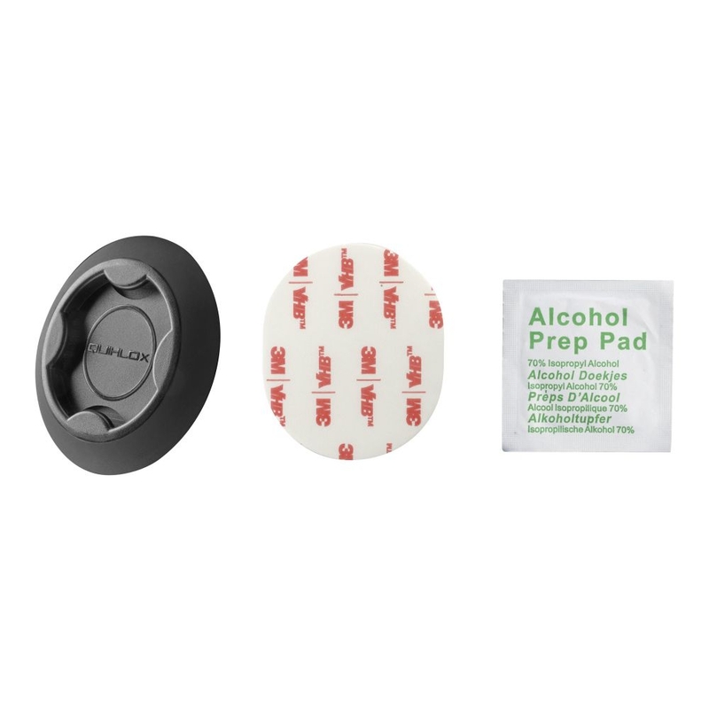 Interphone QUIKLOX tartó öntapadós talppal fekete