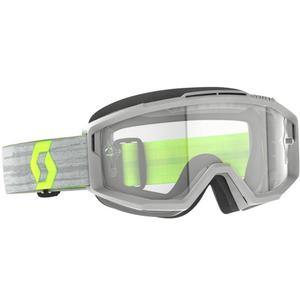 SCOTT Split OTG motokrossz szemüveg szürke-sárga, átlátszó plexivel