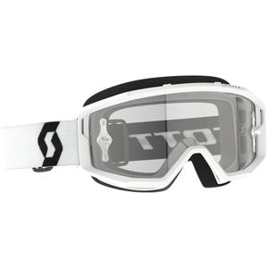 SCOTT Primal Clear motokrossz szemüveg fehér, átlátszó plexivel