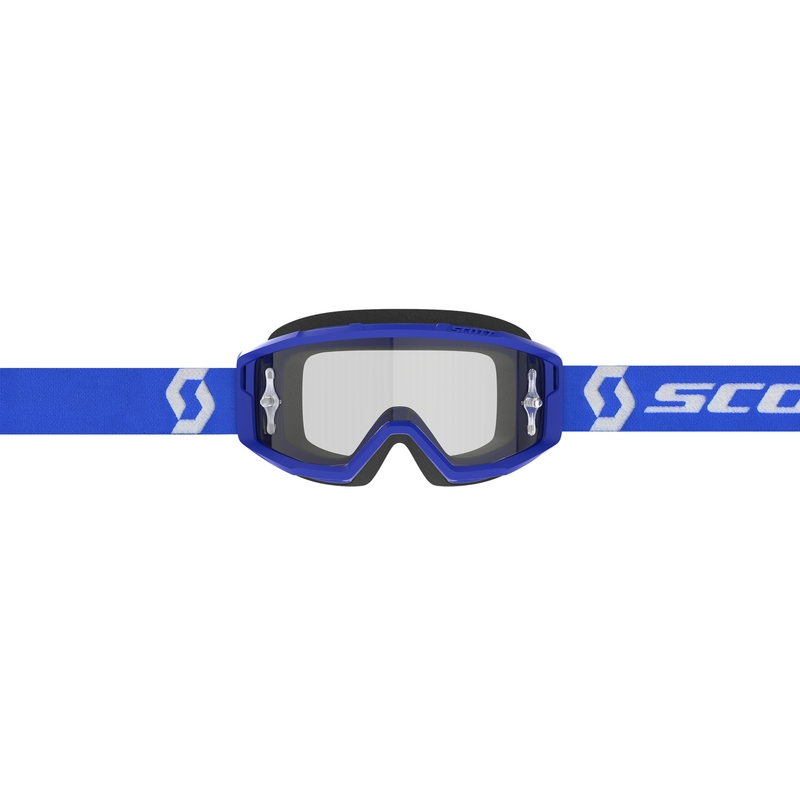 SCOTT Primal Clear motokrossz szemüveg kék, átlátszó plexivel