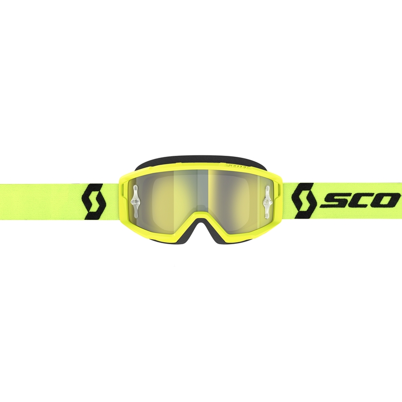 SCOTT Primal CH motokrossz szemüveg sárga-fekete, sárga króm plexivel