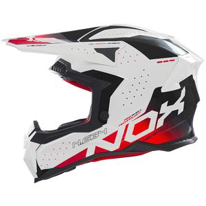 NOX N634 motokrossz sisak fehér-fekete-piros