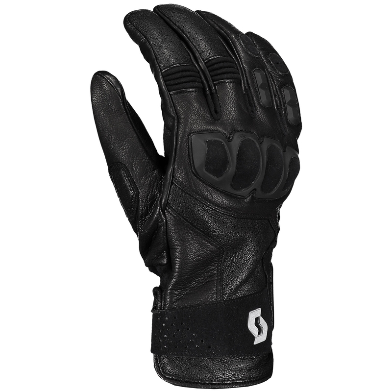 SCOTT SPORT ADV bőr motoros kesztyű fekete