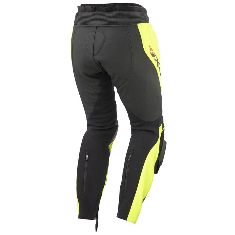 IXON Vortex 3 motoros bőradrág fekete-fluo sárga
