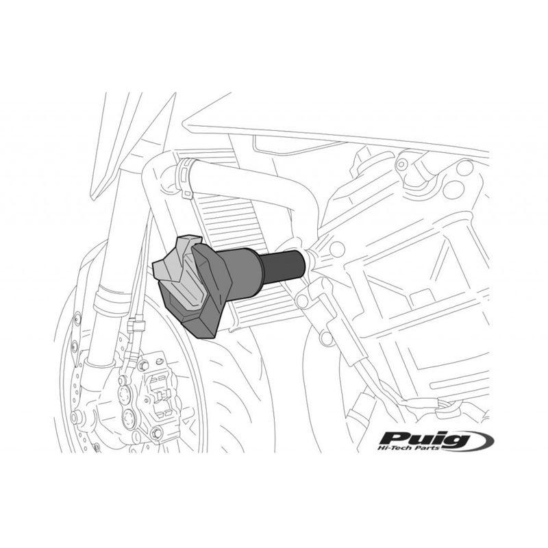 Frame sliders PUIG R19 fekete