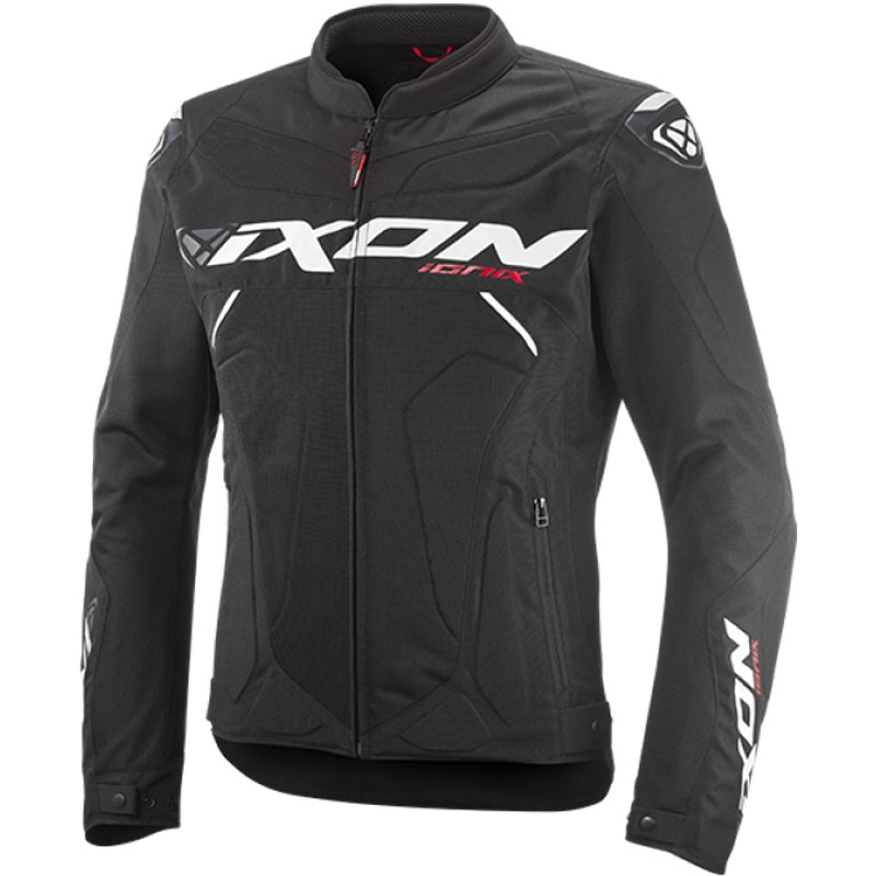IXON Ionix motoros kabát fekete-fehér