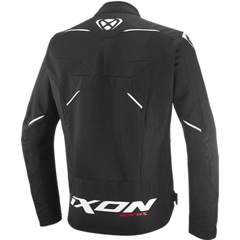 IXON Ionix motoros kabát fekete-fehér