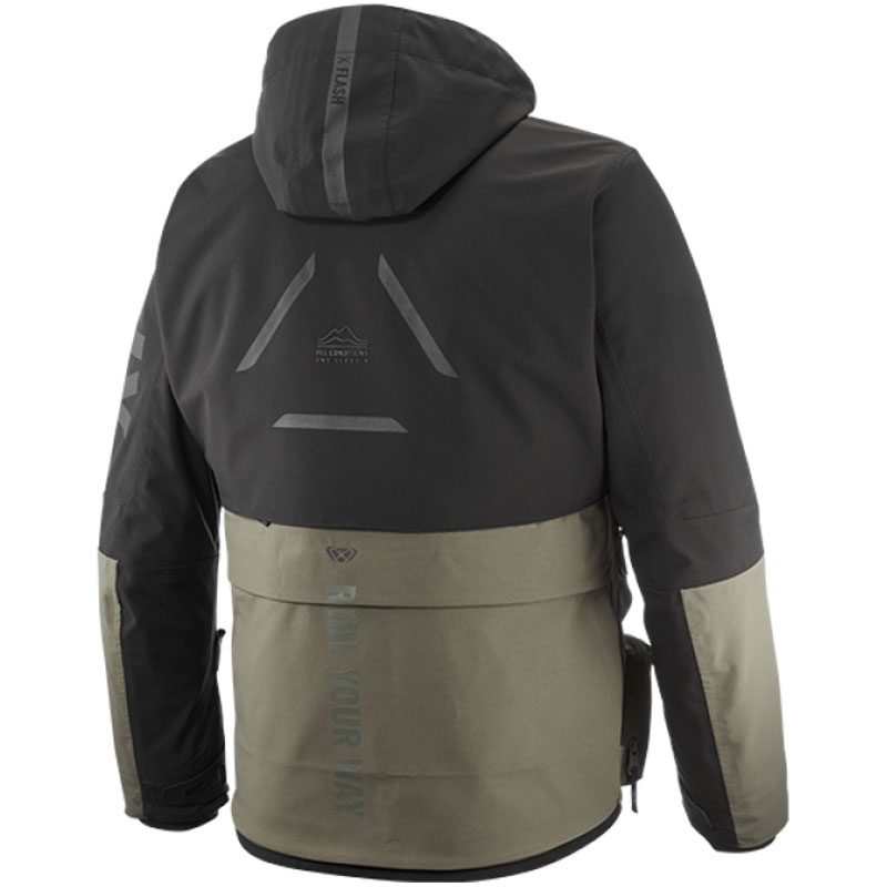 IXON Etna motoros kabát khaki-fekete