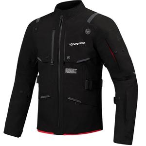 IXON M-Skeid motoros kabát fekete-fluo piros
