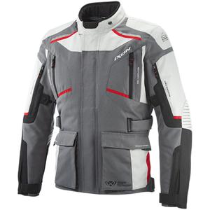 IXON Midgard motoros kabát szürke-fekete-piros