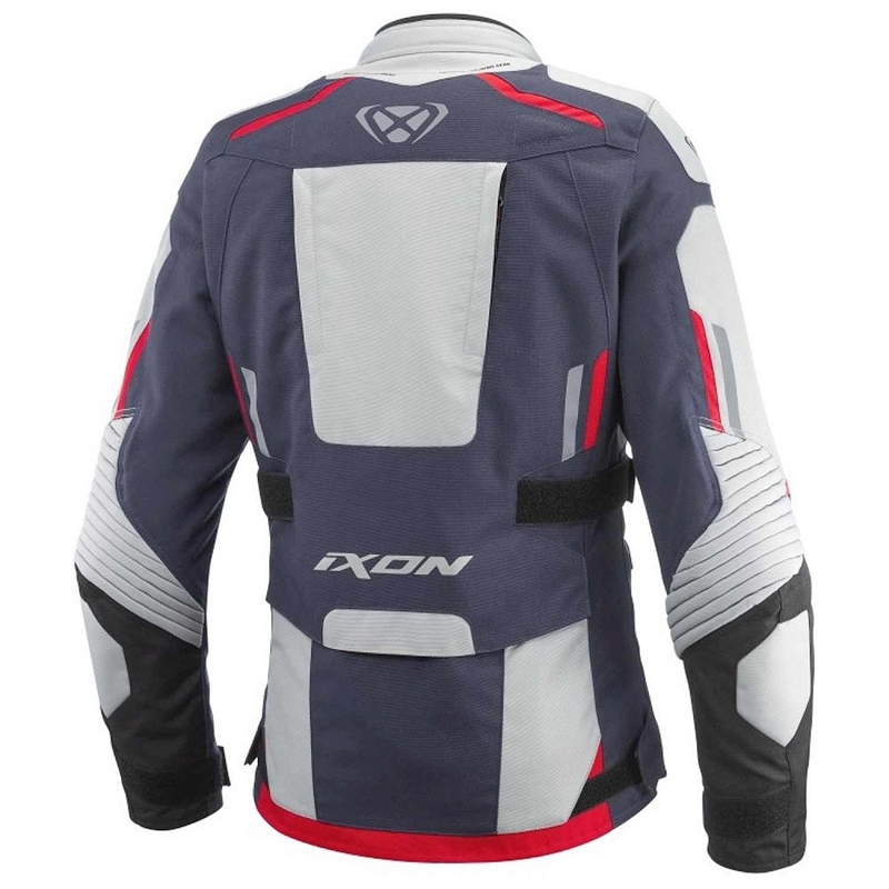 IXON Midgard női motoros kabát szürke-kék-fekete