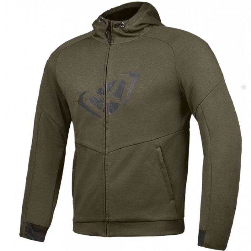 IXON Touchdown motoros pulóver khaki-fekete