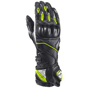 IXON Tornado Air motoros kesztyű fekete-fehér-fluo sárga