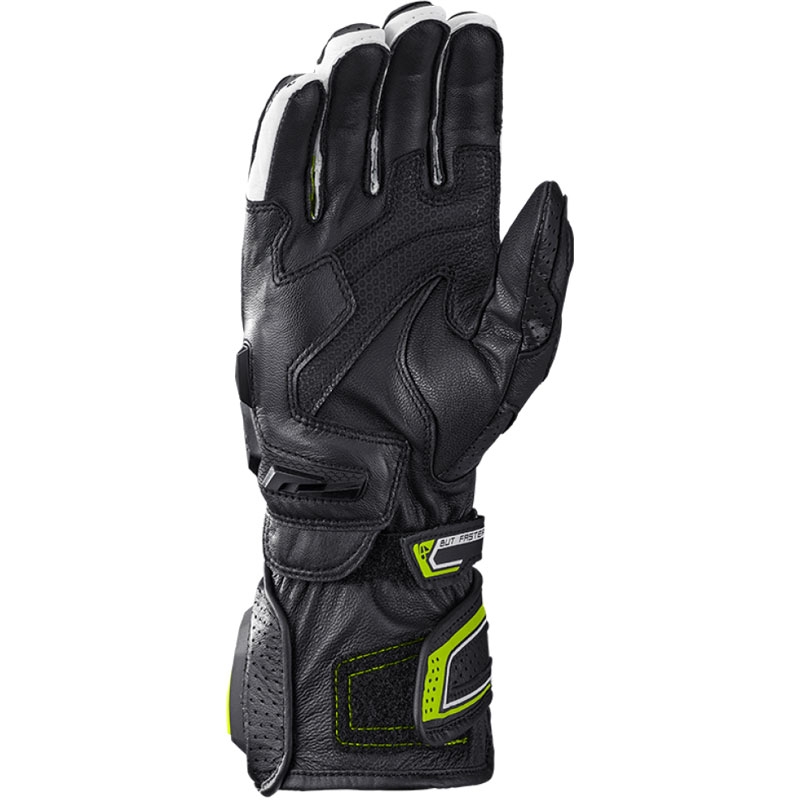 IXON Tornado Air motoros kesztyű fekete-fehér-fluo sárga