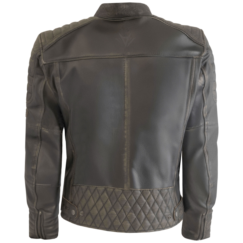 RSA Vintage motoros bőrkabát barna