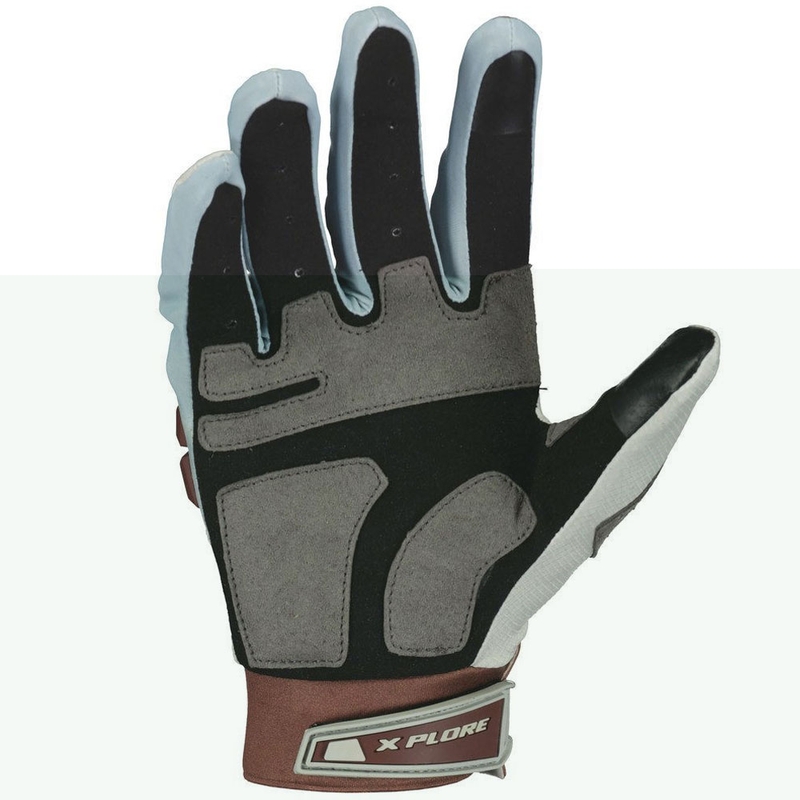 SCOTT X-PLORE PRO motoros kesztyű szürke-barna