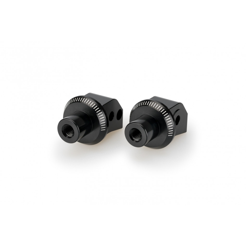 Footpeg adapters PUIG fekete részére HONDA CRF 1100 L Africa Twin 2020-2025, HONDA XL 750 Transalp  2023-2026