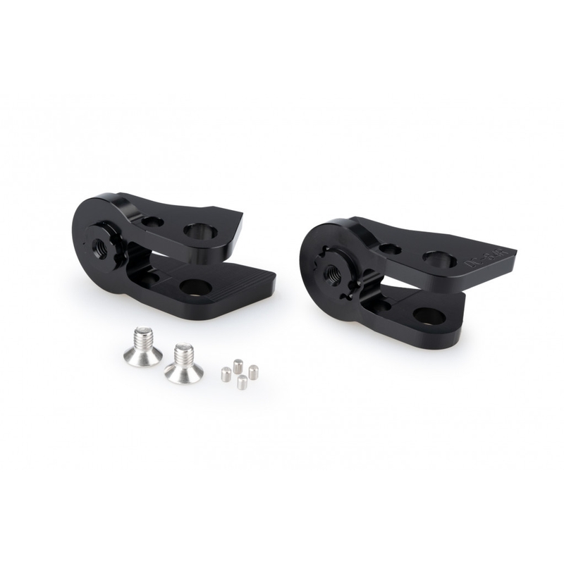 Footpeg adapters PUIG Állítható fekete részére HONDA NT 1100 2022-2024