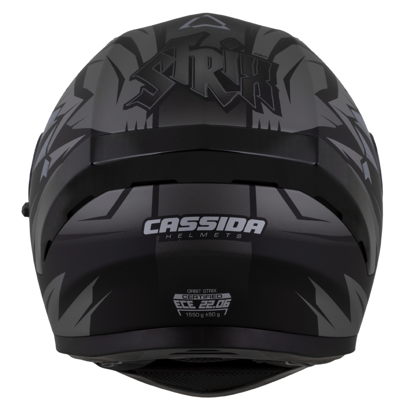 Cassida Orbit Strix zárt motoros bukósisak matt fekete-szürke