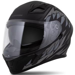 Cassida Orbit Strix zárt motoros bukósisak matt fekete-szürke