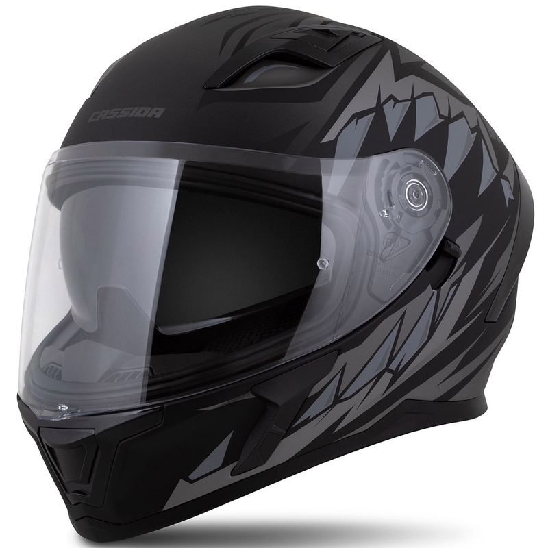 Cassida Orbit Strix zárt motoros bukósisak matt fekete-szürke