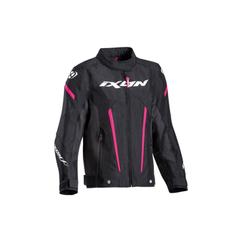IXON Striker gyerek motoros kabát fekete-rózsaszín