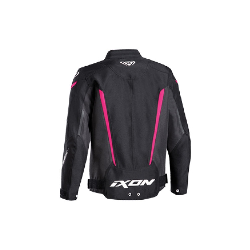 IXON Striker gyerek motoros kabát fekete-rózsaszín