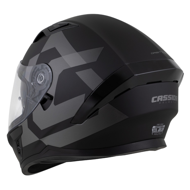 Cassida Orbit Grind zárt motoros bukósisak matt fekete-szürke