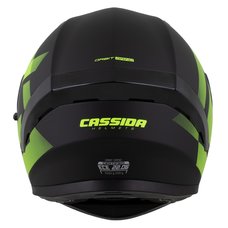 Cassida Orbit Grind zárt motoros bukósisak matt fekete-fluo sárga