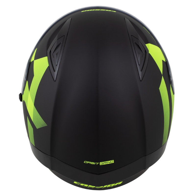 Cassida Orbit Grind zárt motoros bukósisak matt fekete-fluo sárga