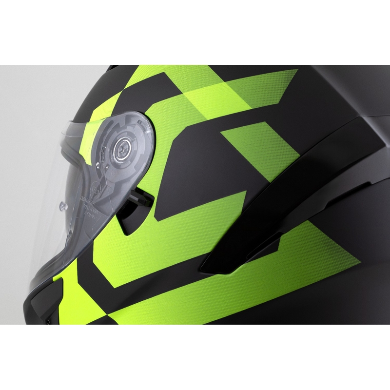Cassida Orbit Grind zárt motoros bukósisak matt fekete-fluo sárga