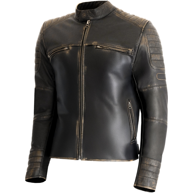 RSA Vintage motoros bőrkabát barna