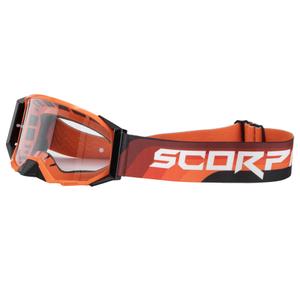 Scorpion E24 motokrossz szemüveg narancssárga-fekete átlátszó plexivel
