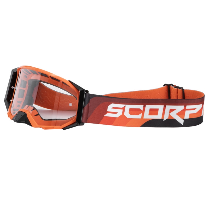 Scorpion E24 motokrossz szemüveg narancssárga-fekete átlátszó plexivel
