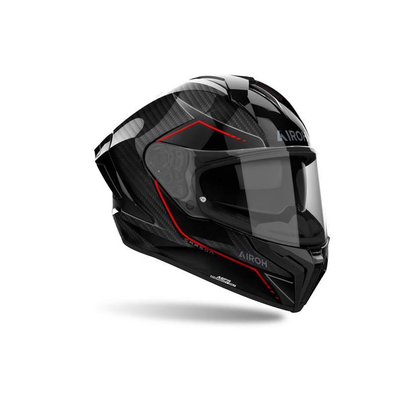 Airoh MATRYX Carbon zárt motoros bukósisak fényes fekete