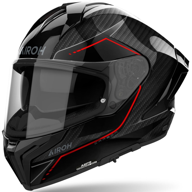 Airoh MATRYX Carbon zárt motoros bukósisak fényes fekete