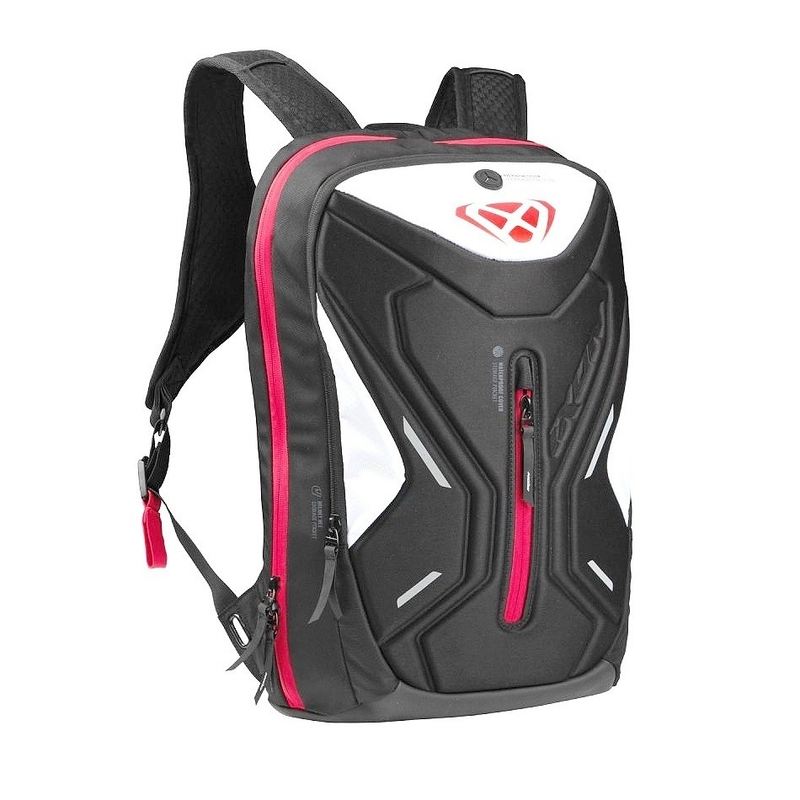 IXON R-Laser 25 l motoros hátizsák fekete-fehér-piros