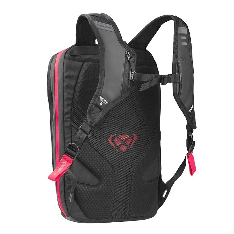 IXON R-Laser 25 l motoros hátizsák fekete-fehér-piros