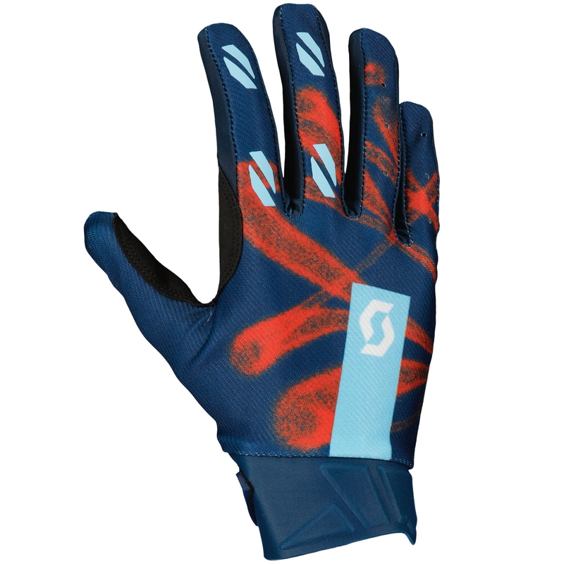 SCOTT EVO DIRT motokrossz kesztyű kék-piros