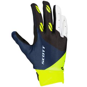 SCOTT EVO RACE motokrossz kesztyű lila-kék-fluo sárga