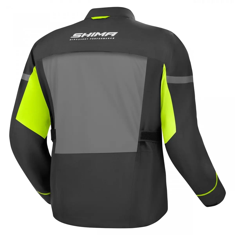 Shima Alpha motoros kabát fekete-szürke-fluo sárga