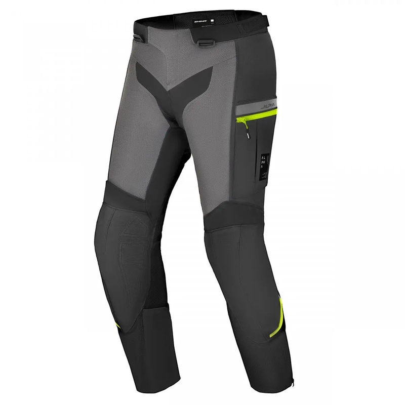 Shima Alpha motoros nadrág fekete-szürke-fluo sárga