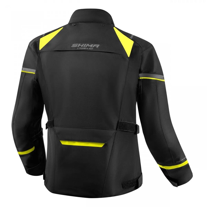 Shima Runner motoros kabát fekete-fluo sárga