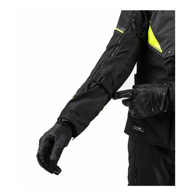 Shima Runner motoros kabát fekete-fluo sárga