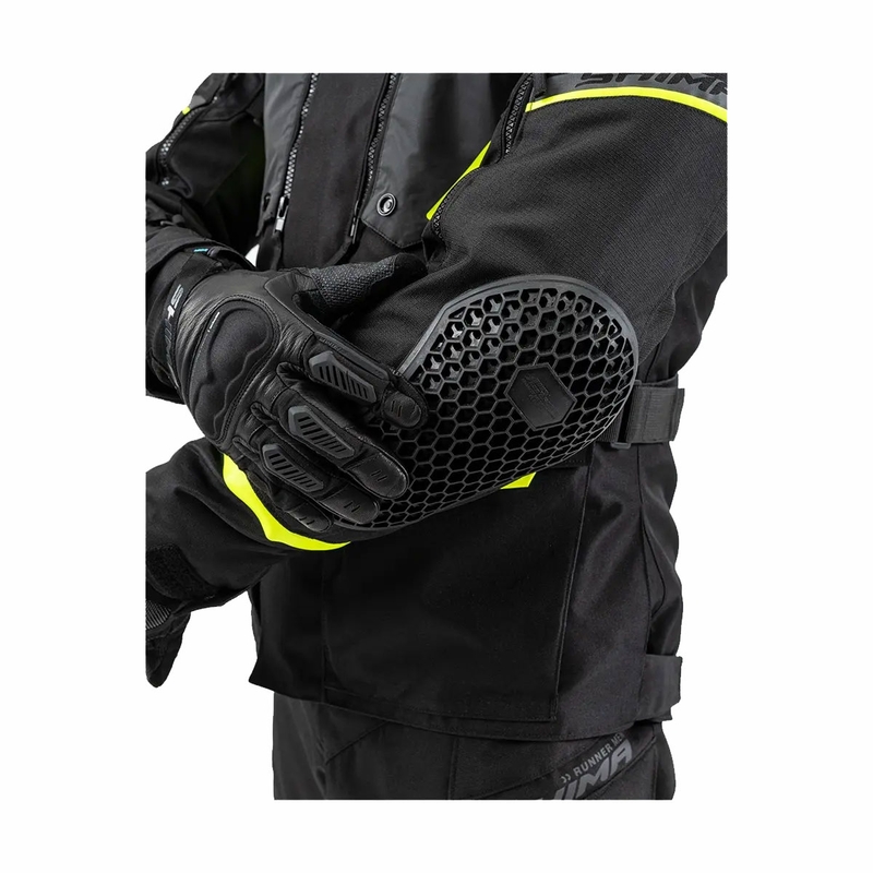 Shima Runner motoros kabát fekete-fluo sárga