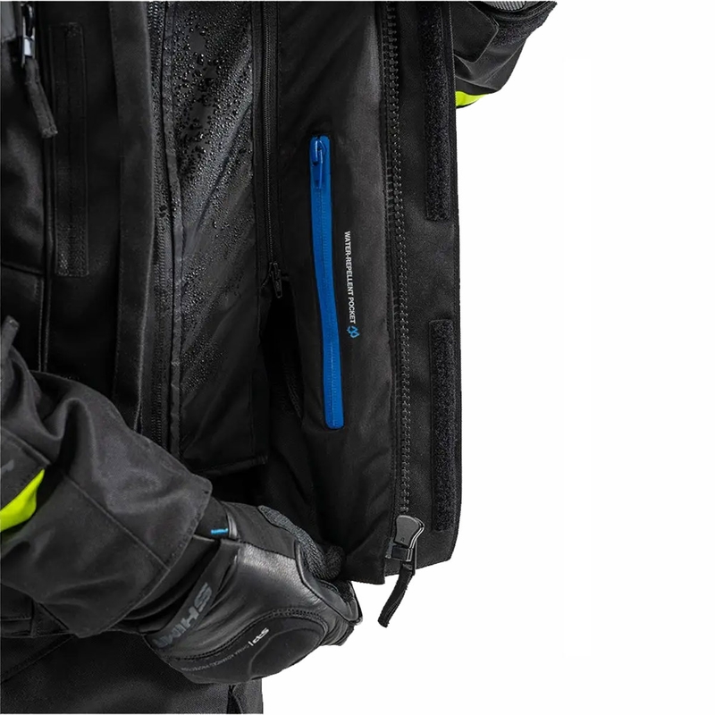 Shima Runner motoros kabát fekete-fluo sárga