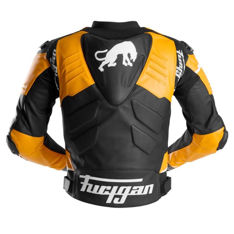 Furygan Signature 55 motoros bőrkabát fekete-sárga