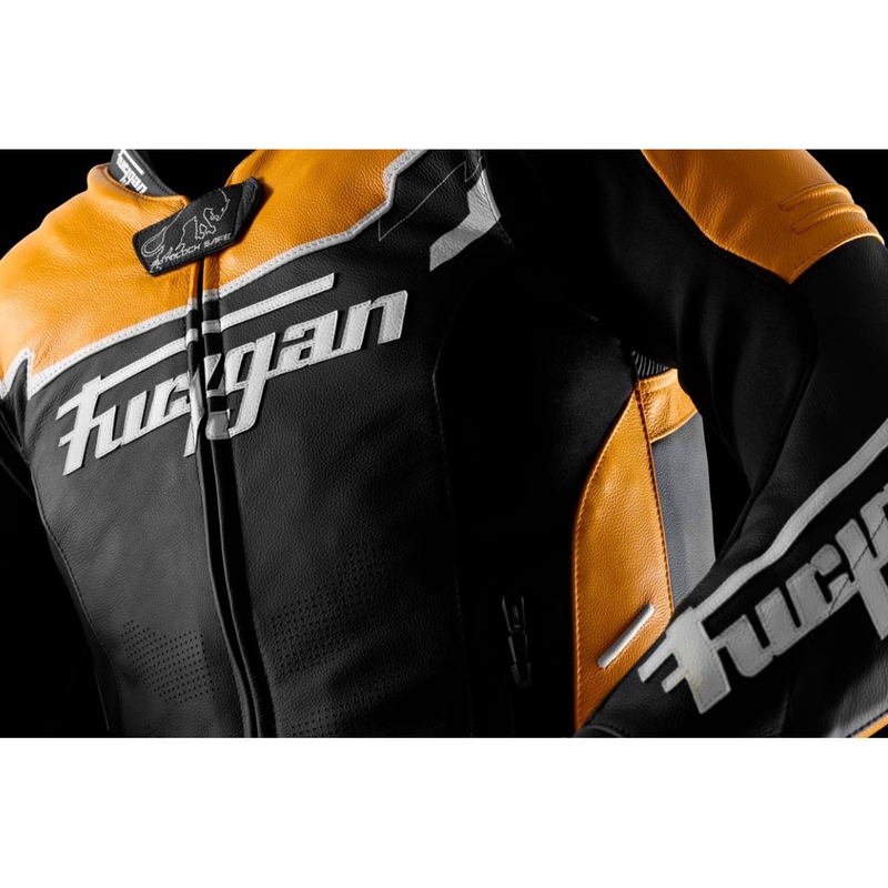 Furygan Signature 55 motoros bőrkabát fekete-sárga