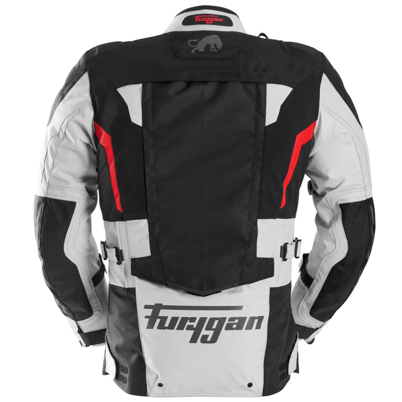 Furygan Montroc Kevlar® Primaloft® 3IN1+ motoros kabát fekete-bézs-piros